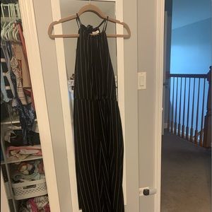 black and white jumpsuit